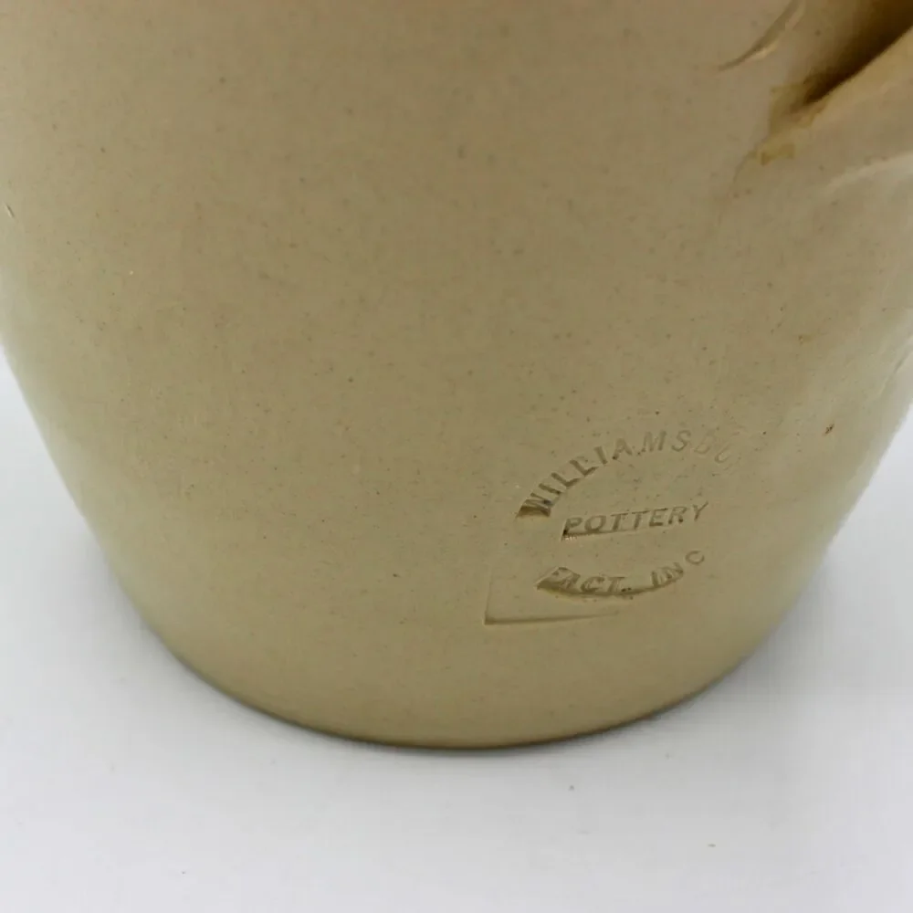 Vintage Williamsburg Pitcher Set Handcrafted Stoneware Rustic Farmhouse Table